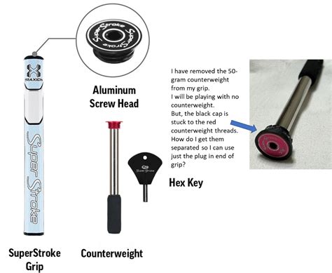 How to remove end cap from SuperStroke weight screw? - WRX Club Techs ...