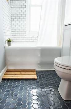 Hexagon Floor Tile Bathroom by 8 Things I Learned During My Bathroom Tile Renovation Hexagon Floor Tile Bathroom