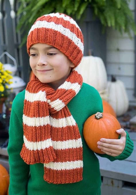 Kids hat and scarf set knitting pattern – Artofit