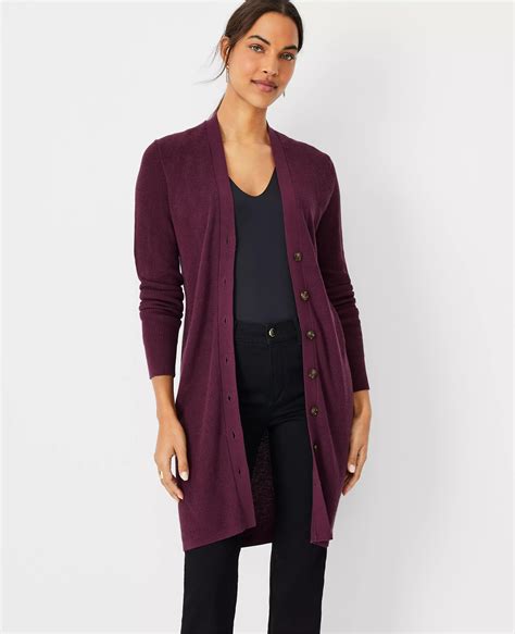 Ribbed V-Neck Cardigan