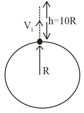 The initial velocity vi required to project a body vertically upward ...