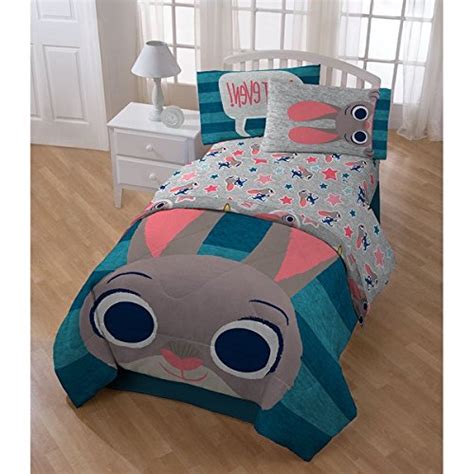 Buy 5 Piece Blue Grey Kids Disney Zootopia The Movie Theme Comforter ...