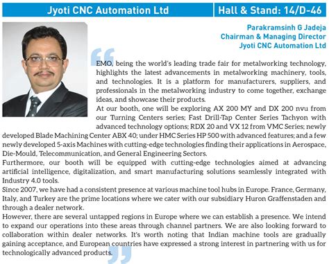 INDIA @ EMO HANNOVER 2023 | Modern Manufacturing India