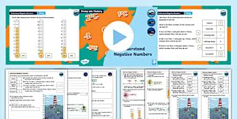 Year 5 Negative Numbers in Context KS2 Maths Resources