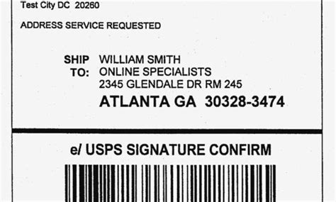 Image result for PDF USPS Label