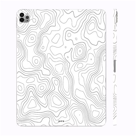 Apple iPad Pro 12.9 M2 2022 White Contour Design Tablet Skins