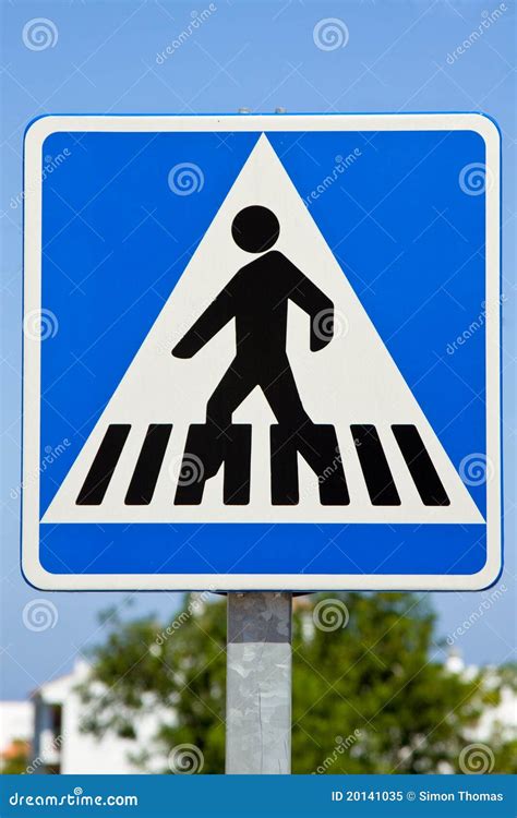 Pedestrian Crossing Sign Showing Thumbs Up Royalty-Free Stock Photo ...