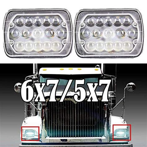 7x6 LED Headlights High/Low Beam For International IHC Headlight ...