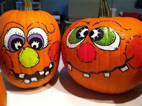 Funny Painted Pumpkin Faces
