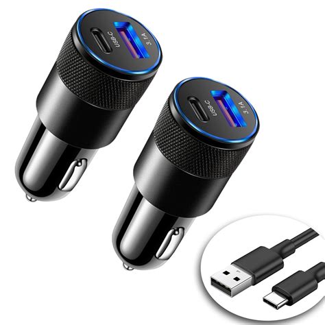 Cell Phone Car Cigarette Charger USB Type C PD Phone Charger Port ...