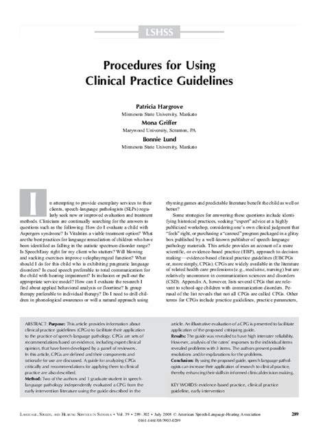 Image result for Manuscript Format of Clinical Practice Guidelines