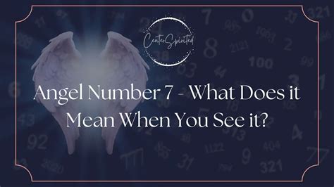 Angel Number 7 - What Does it Mean When You See it?