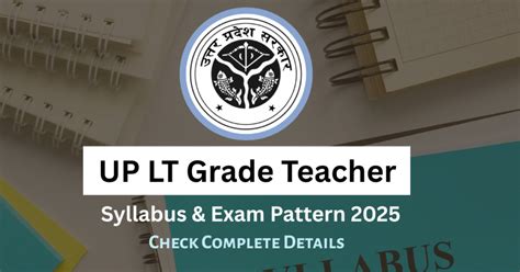 UP LT Grade Teacher Syllabus and Exam Pattern 2025