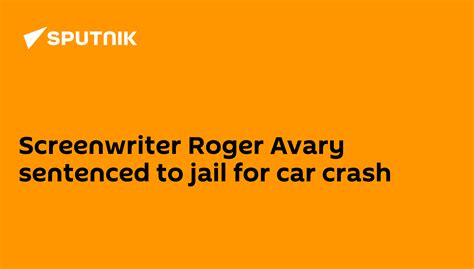 Screenwriter Roger Avary sentenced to jail for car crash - 30.09.2009 ...