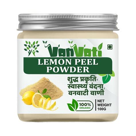 VANVATI Lemon Peel Powder 100g - Natural Skin Care And Face Pack ...