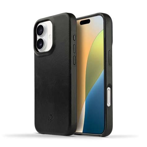 iPhone 16 Leather Case with MagSafe - Black