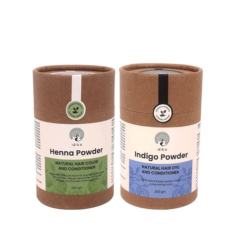 Indigo And Henna Powder 100% Natural Hair Color and Hair Dye And Condi ...