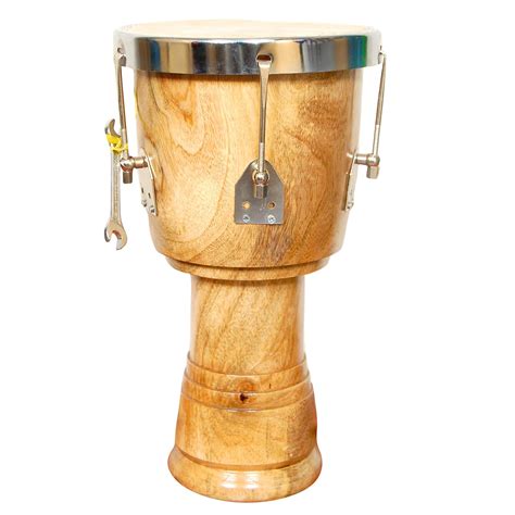Skylark Musicals INTERNATIONAL® Djembe Natural Polish Hand Drum Best ...
