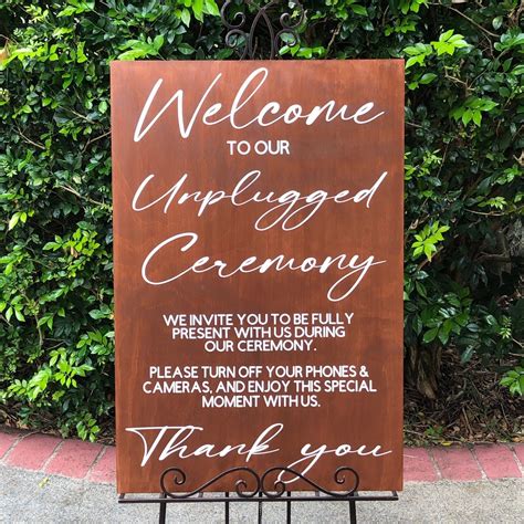 Unplugged Ceremony Sign - Lunabelle Designs