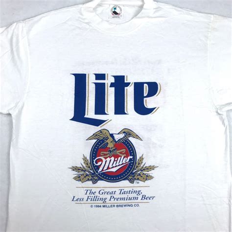 Miller Lite Shirts Tee Luv Men's Big And Tall Miller Lite Shirt