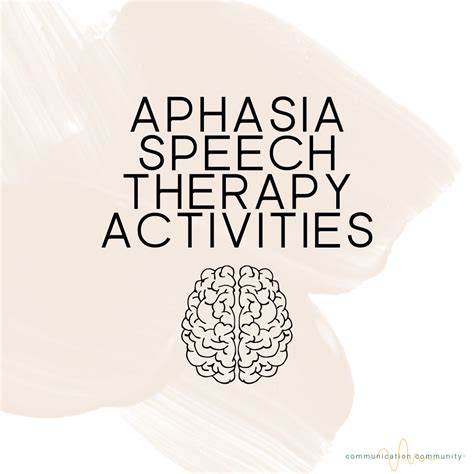 Aphasia Speech Therapy Activities (Receptive, Expressive & Advocacy)