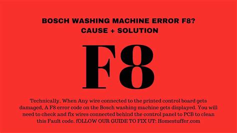 Hitachi Washing Machine F8 Error Code 的图像结果