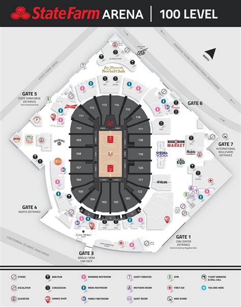 Arena Maps | State Farm Arena