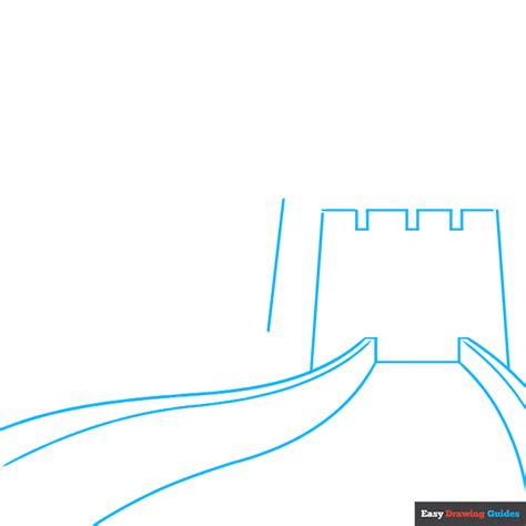 How to Draw the Great Wall of China - Really Easy Drawing Tutorial