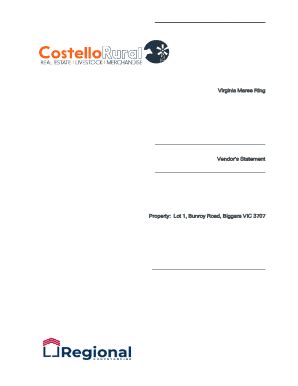 Fillable Online Vendor's Statement - AWS Fax Email Print - pdfFiller