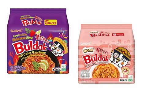 Sam Yang Buldak Rose&Habanero Lime Spicy Hot Chicken Flavour Ramen ...