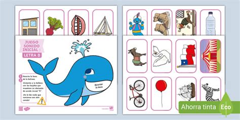 Juego: Sonido Inicial - Letra B (teacher made) - Twinkl