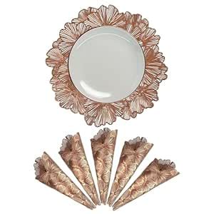 Buy Kuber Industries Set of 6 Table Mats | Round Placemat for Dining ...