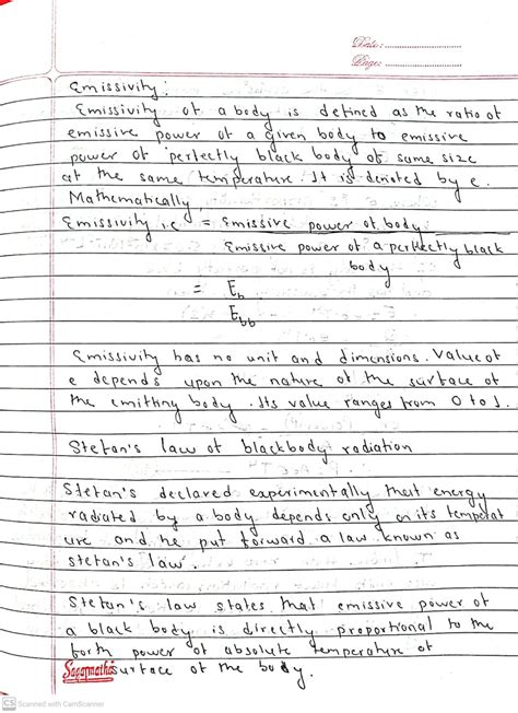 Chapter 12: Rate of Heat Flow: Class 11 Physics Note - Your All Notes