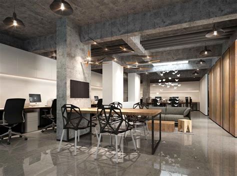 300平方中小型办公室装修设计案例效果图_岚禾办公空间设计