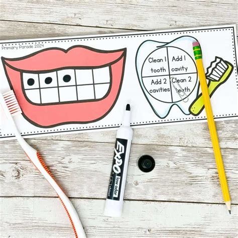 Hands-On Clean Teeth Activity for Preschool Kids - The Primary Parade
