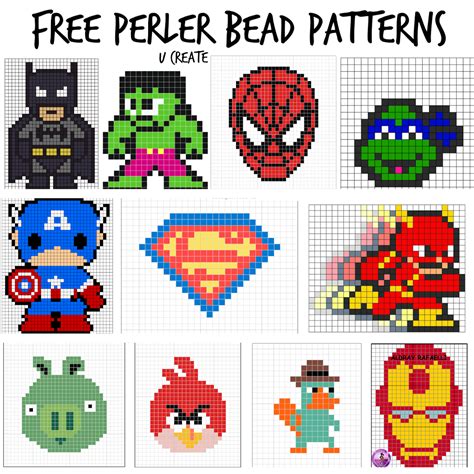 Free Perler Bead Patterns for Kids! - U Create