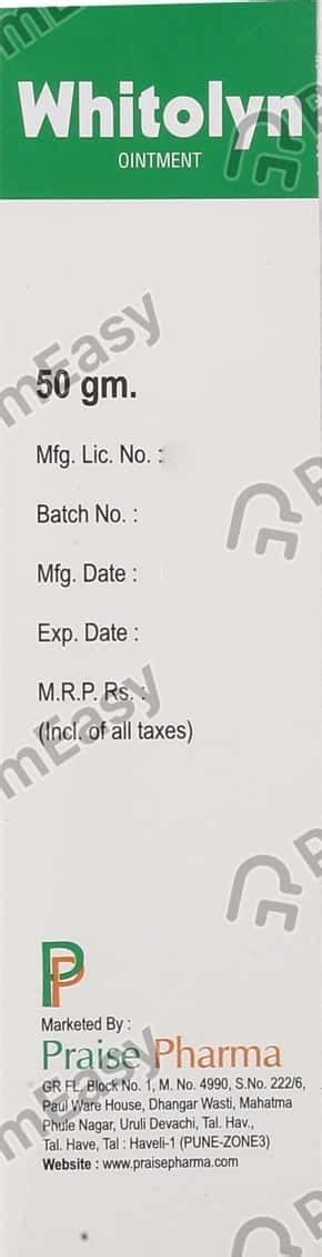 Buy Whitolyn Ointment 50gm Online at Flat 15% OFF | PharmEasy