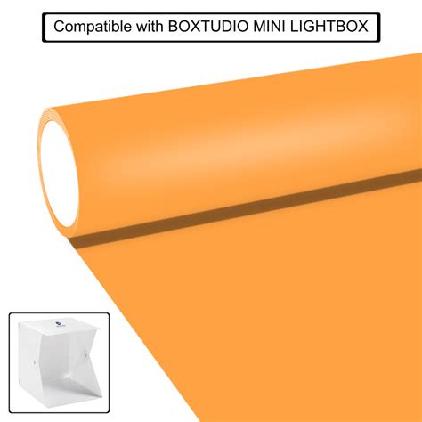 WATERPROOF PVC PHOTOGRAPHY BACKDROP ORANGE AND WHITE 2 IN 1 – BOXTUDIO®