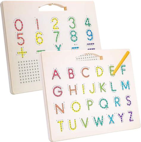 Bestie toys Magnetic Alphabet Tracing Board, Double Sided Magnetic ...