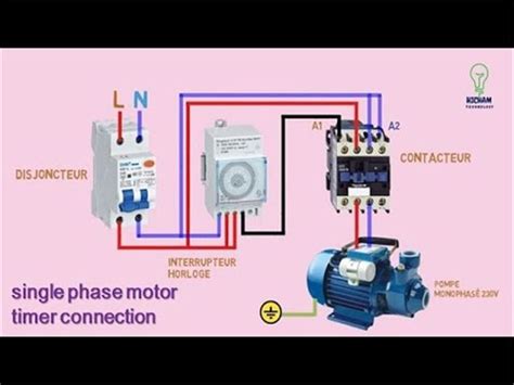 Image result for Contactor to Timer Single Line Diagram