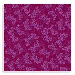 Canvas Wall Art Painting Light Butterfly Pink Pattern UnFramed Decor ...