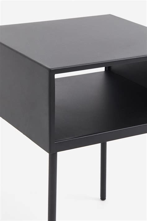 Black Metal bedside table at H&M Home | H&M GB