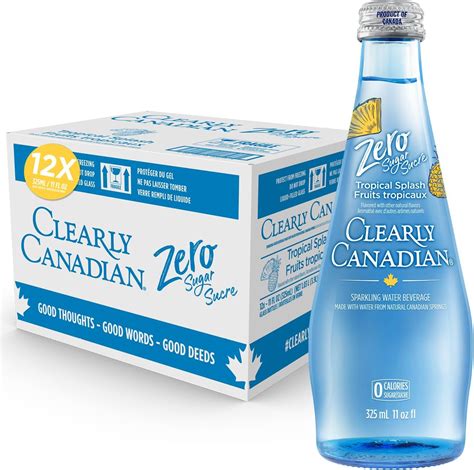 Amazon.com: Clearly Canadian Zero Sugar Tropical Splash Sparkling Water ...