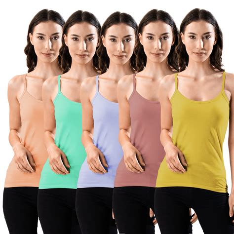 Buy INDIAN FLOWER Cotton Camisole Slips for Women Pack of 5 at Amazon.in