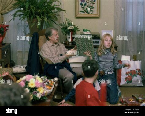 Jimmy Carter and family celebrate Christmas at home ca. 12/25/1978 ...