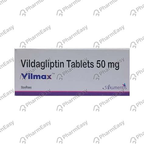 Vilmax 50 MG Tablet (15): Uses, Side Effects, Price & Dosage | PharmEasy