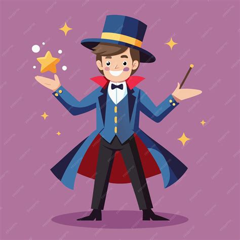 Magician Clip Art Vector Design Work | Premium AI-generated vector