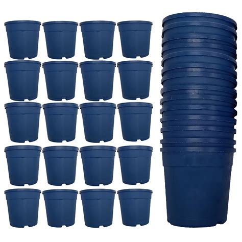 Circle Flower Pots | Blue Flower Pot | Plastic Pots for Home Garden ...