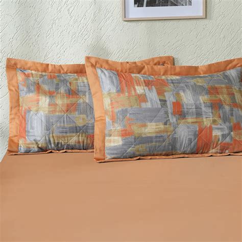 Buy Whimsy Nature Brush Strokes Pillow Sham Set Rust