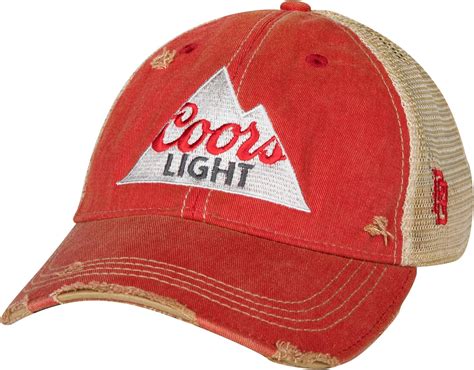 Coors Light Logo Red Colorway Trucker Hat at Amazon Men’s Clothing store